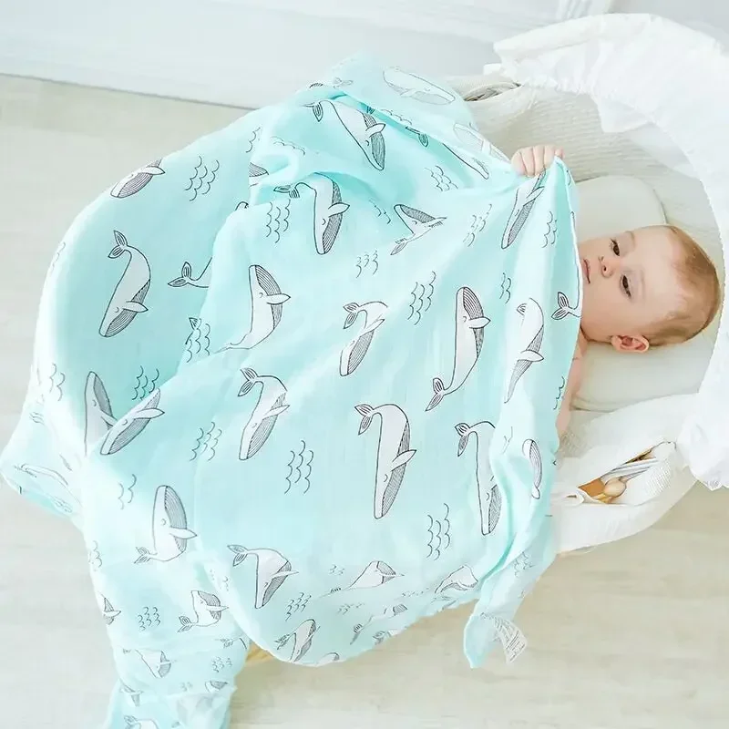 Muslin Swaddle Wrap - شجرة الموسلين الوليد الشاش قماط الطفل