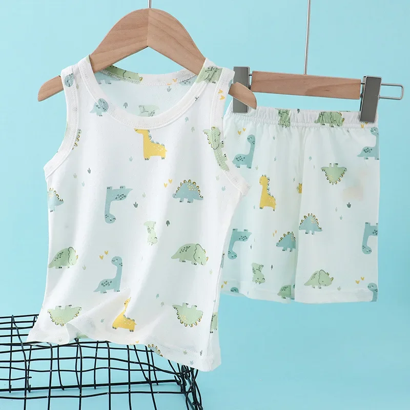 Baby Clothing For Sale - بدلة صيفية للأطفال من القطن والخيزران،
