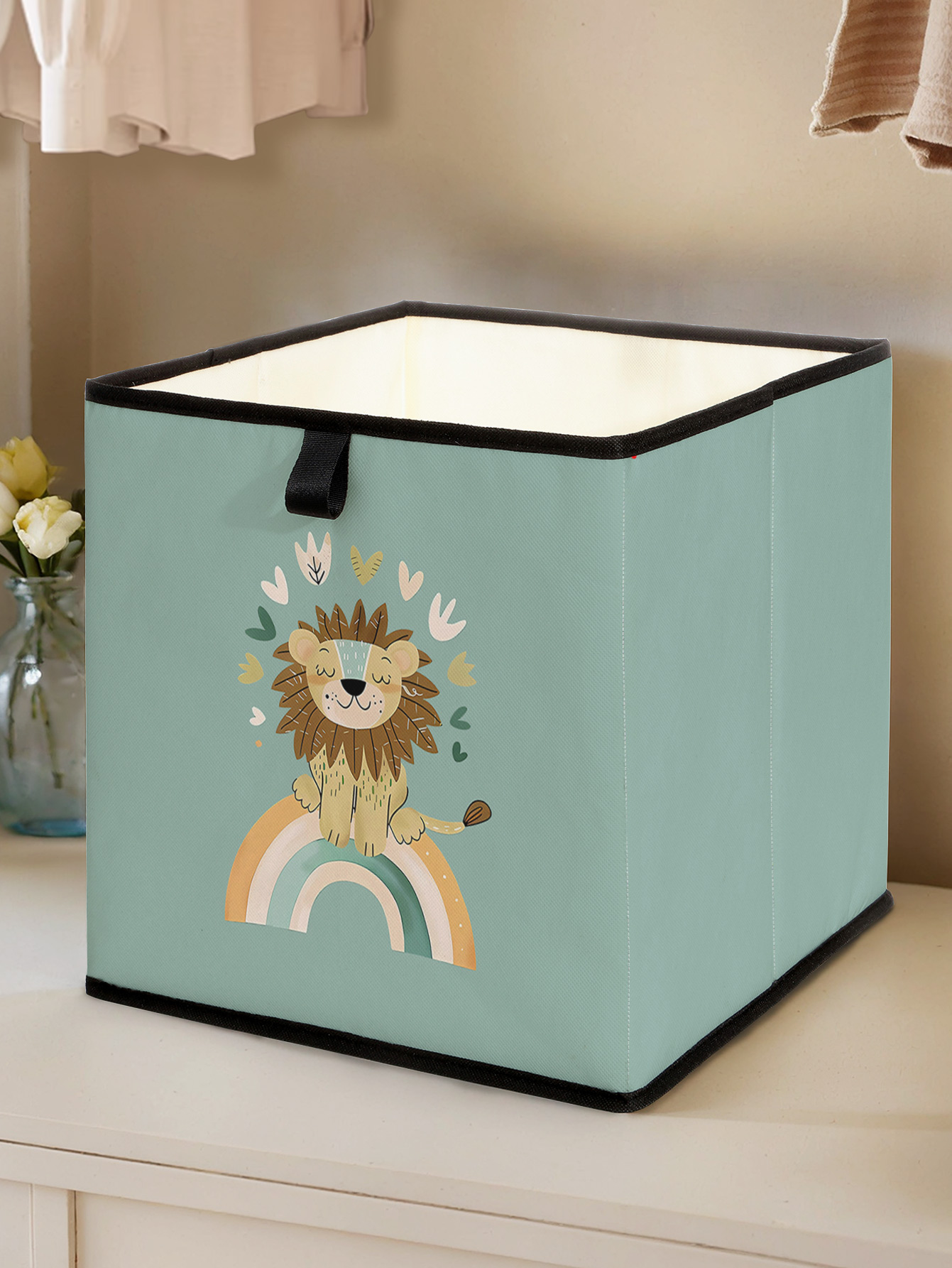 Baby Clothing Storage - صندوق تخزين قابل للطي بتصميم أسد