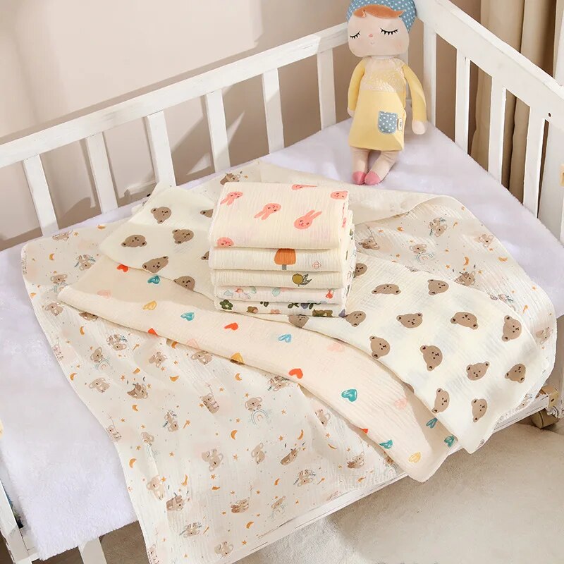 Muslin Swaddle Wrap - الطفل تلقي بطانية لحديثي الولادة القطن