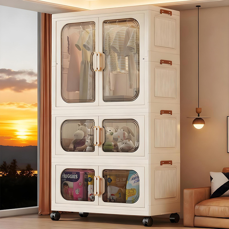 Baby Clothing Storage - خزانة ملابس للأطفال قابلة للطي بدون