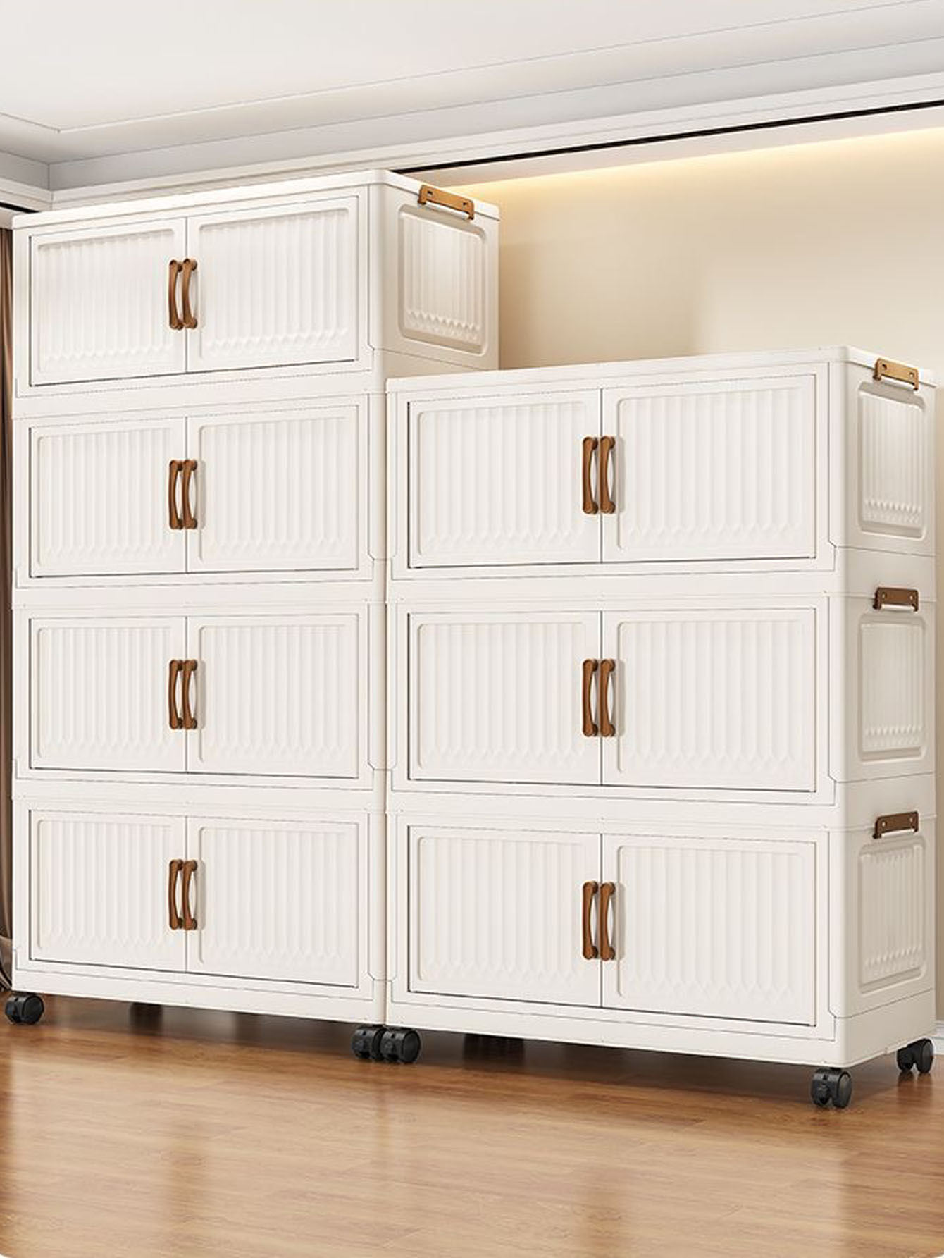 Baby Clothing Storage - خزانة ملابس بلاستيكية متعددة الطبقات قابلة