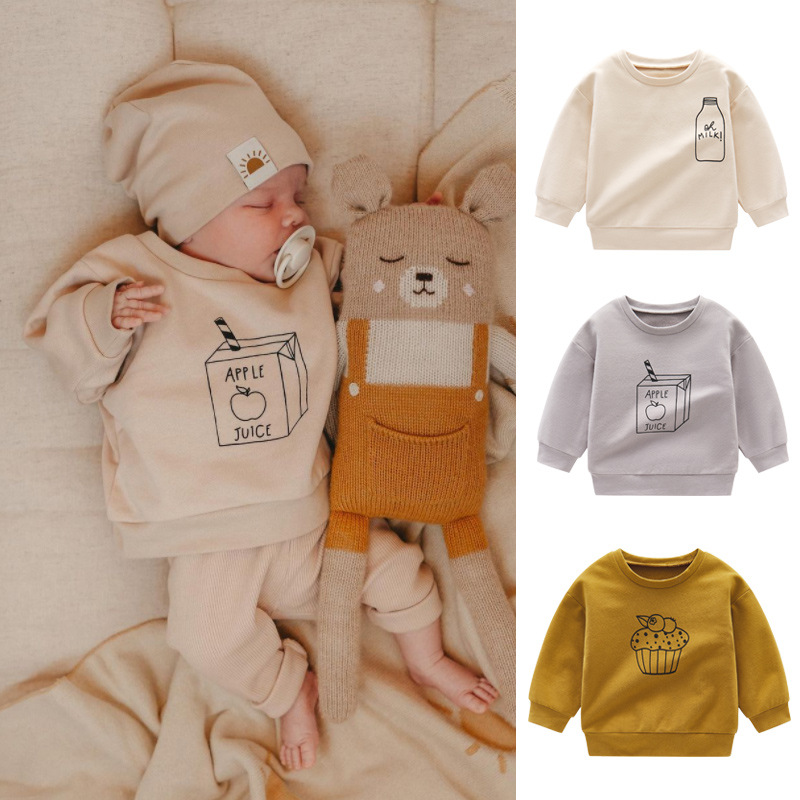 Baby Clothing Organic Cotton - بلوزات الطفل الموضة س الرقبة الحليب