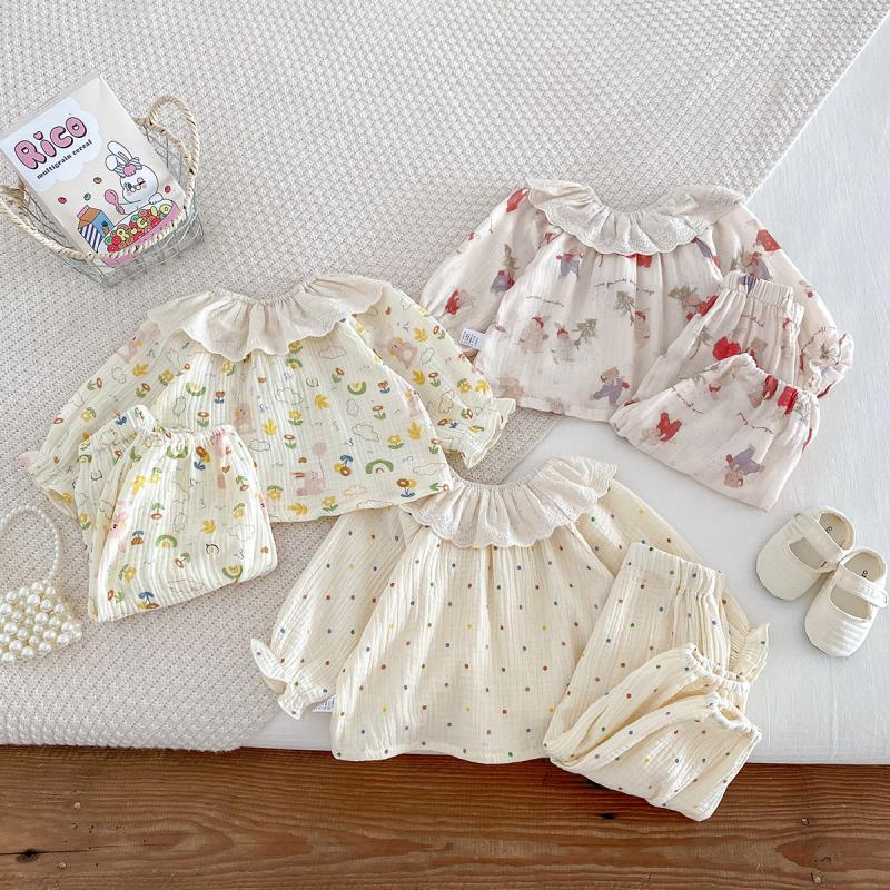 ربيع الخريف طفلة ملابس المنزل  - مراجعة Baby Clothing For Sleep وسعره