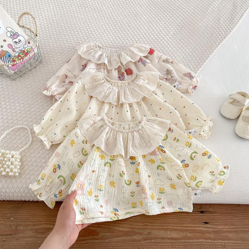 ربيع الخريف طفلة ملابس المنزل  - مراجعة Baby Clothing For Sleep وسعره