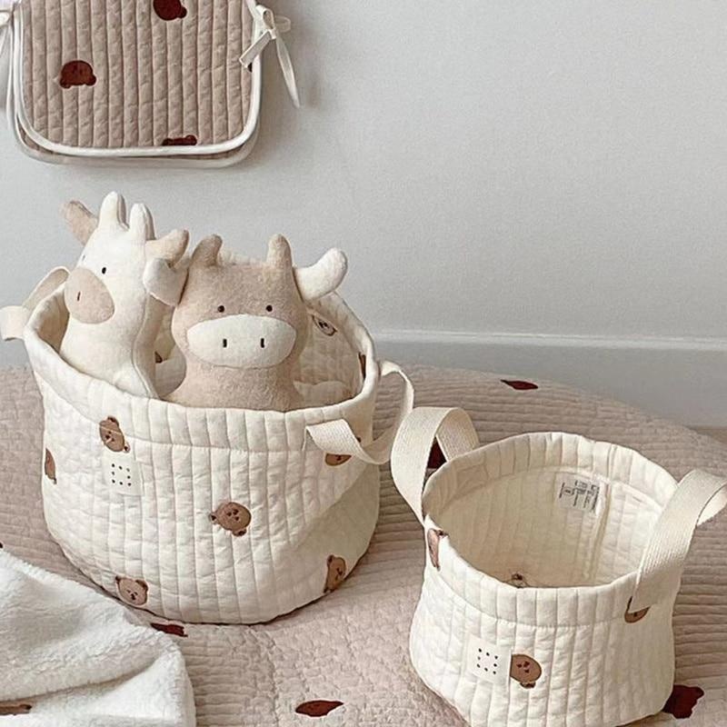 لطيف الدب التطريز حقيبة حفاضات - مراجعة Baby Clothing Storage وسعره