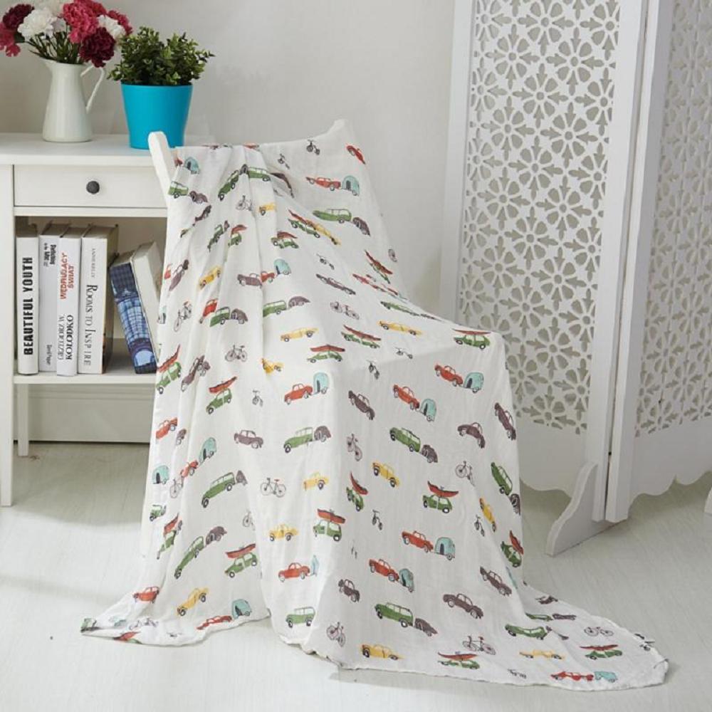 سيارة فائقة النعومة 47x47 بوصة - مراجعة Muslin Swaddle Wrap وسعره