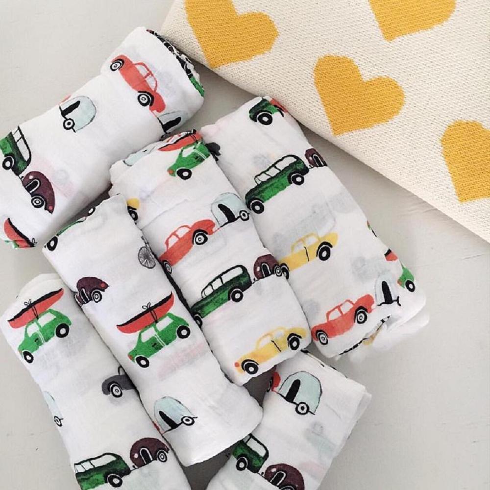 سيارة فائقة النعومة 47x47 بوصة - مراجعة Muslin Swaddle Wrap وسعره