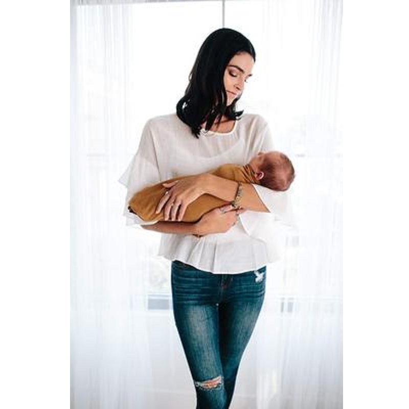 لون أسود نقي الطفل التفاف التر - مراجعة Muslin Swaddle Wrap وسعره