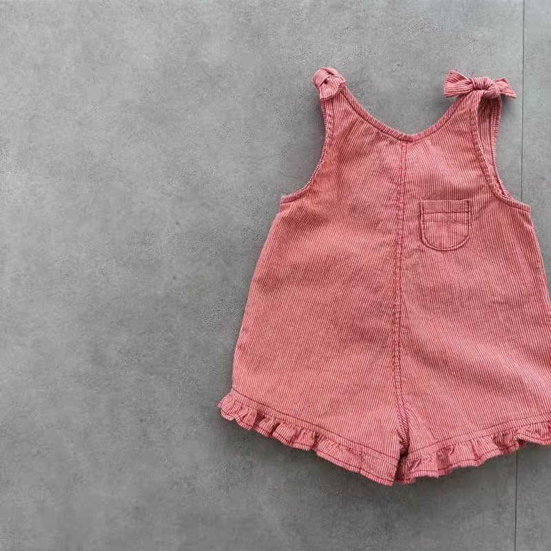 رومبير صيفي للبنات مع مريلة وش - مراجعة Baby Clothing Onesies وسعره