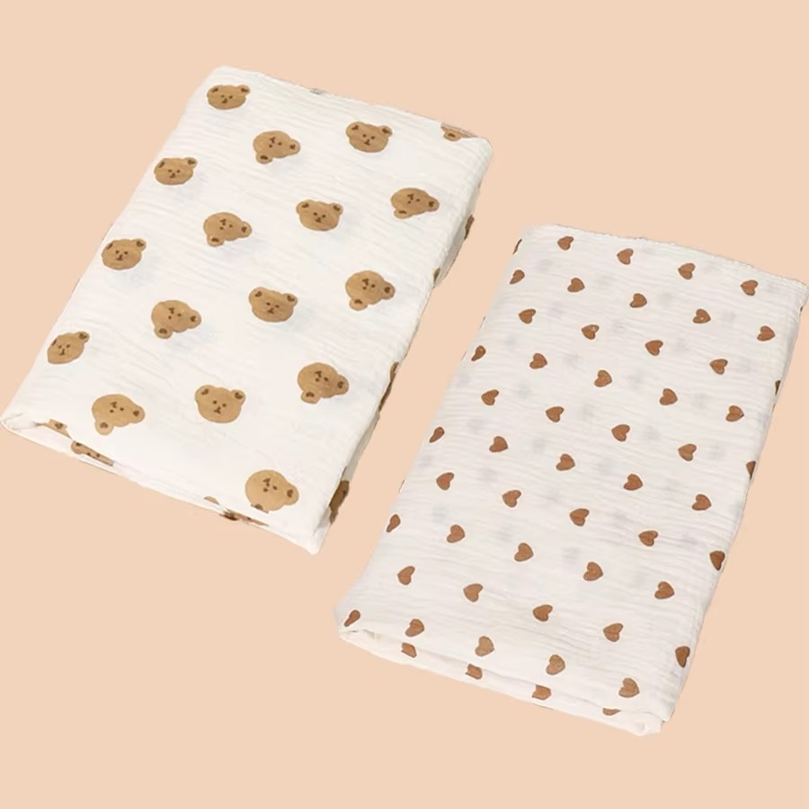 2 قطعة بطانيات القطن الشاش الط - مراجعة Muslin Swaddle Wrap وسعره