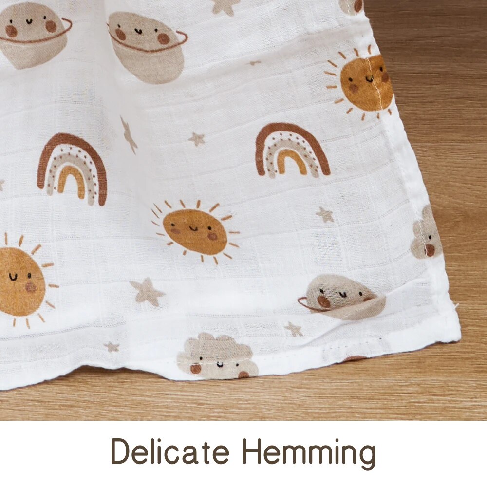 120x110 سنتيمتر الخيزران القطن - مراجعة Muslin Swaddle Wrap وسعره